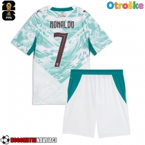Otroške Nogometnih dresov Portugalska Cristiano Ronaldo #7 Gostujoči SP 2026 Kratki rokavi (+ hlače)